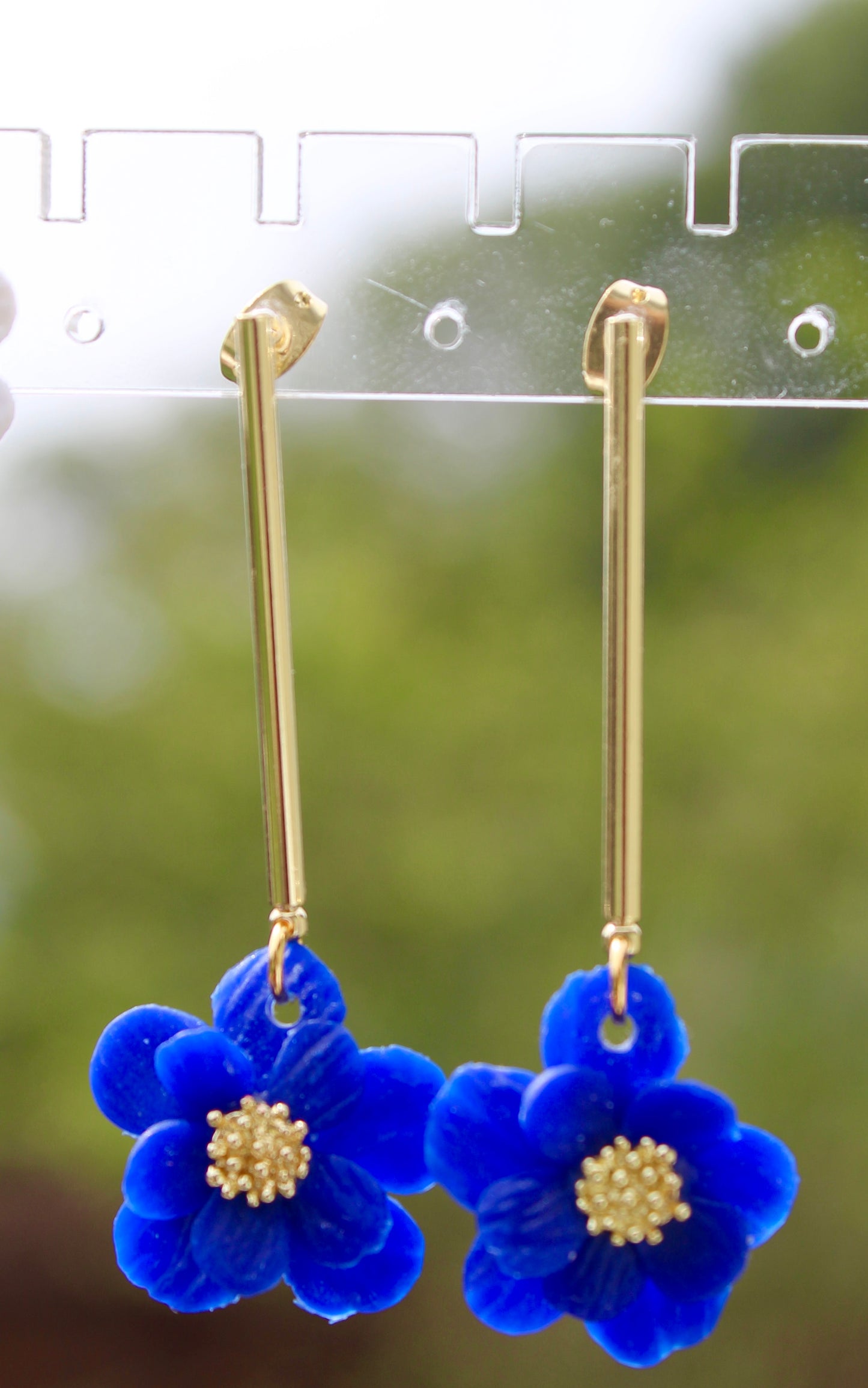 Blue Flowers Dangles