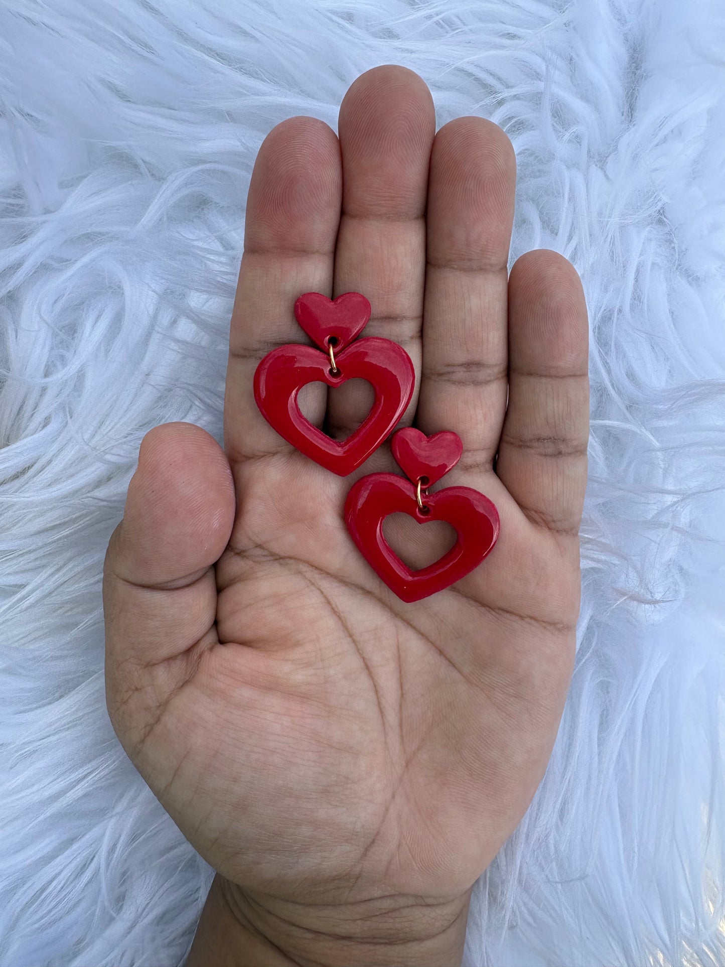 Red Heart Dangles