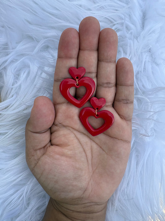 Red Heart Dangles