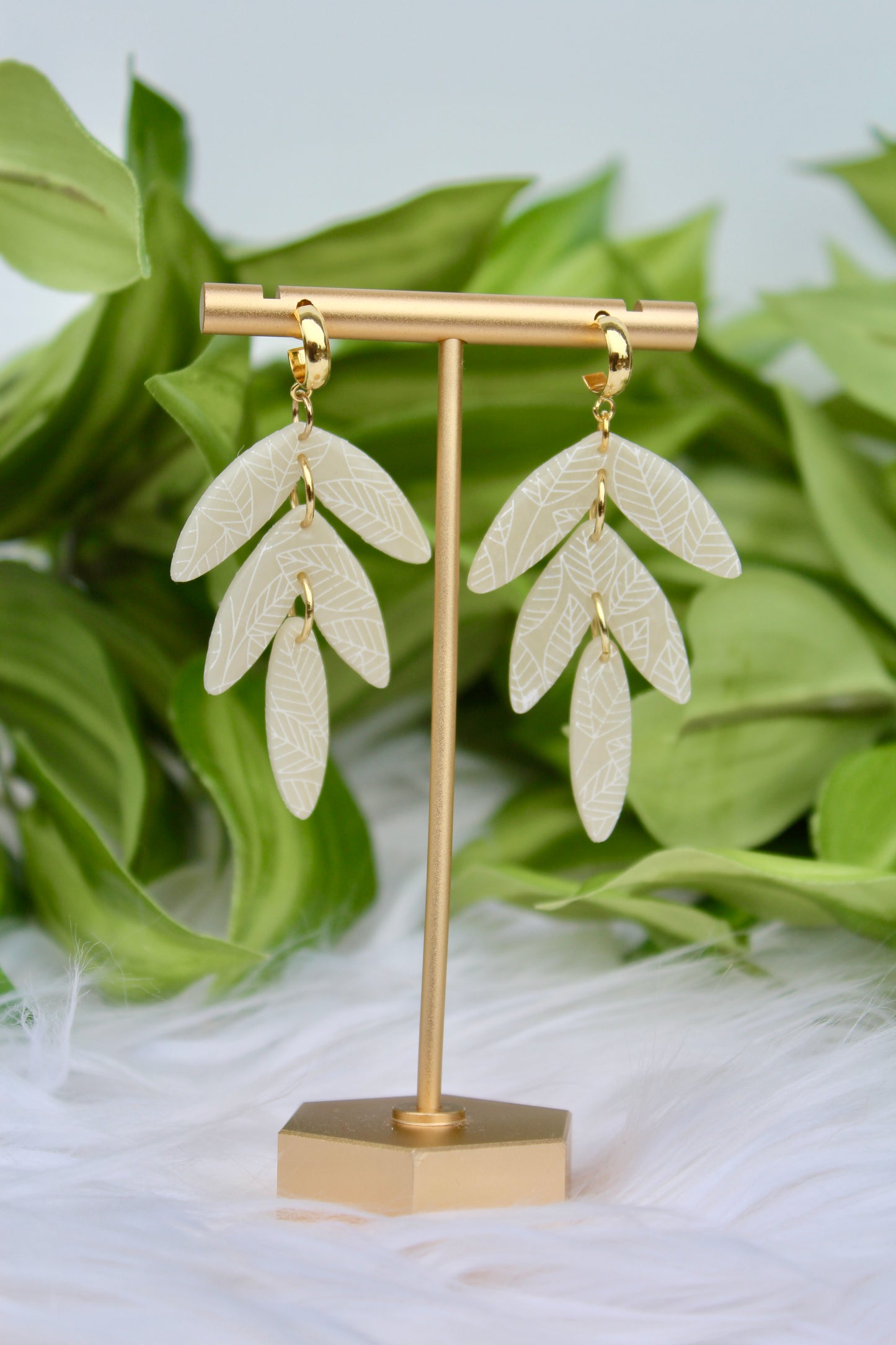 Translucent Leaf Dangles